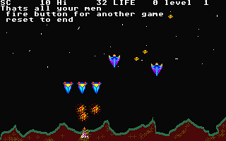 Galactic Wariors atari screenshot